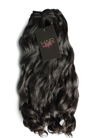 3 BUNDLES + CLOSURE RAW INDIAN WAVY